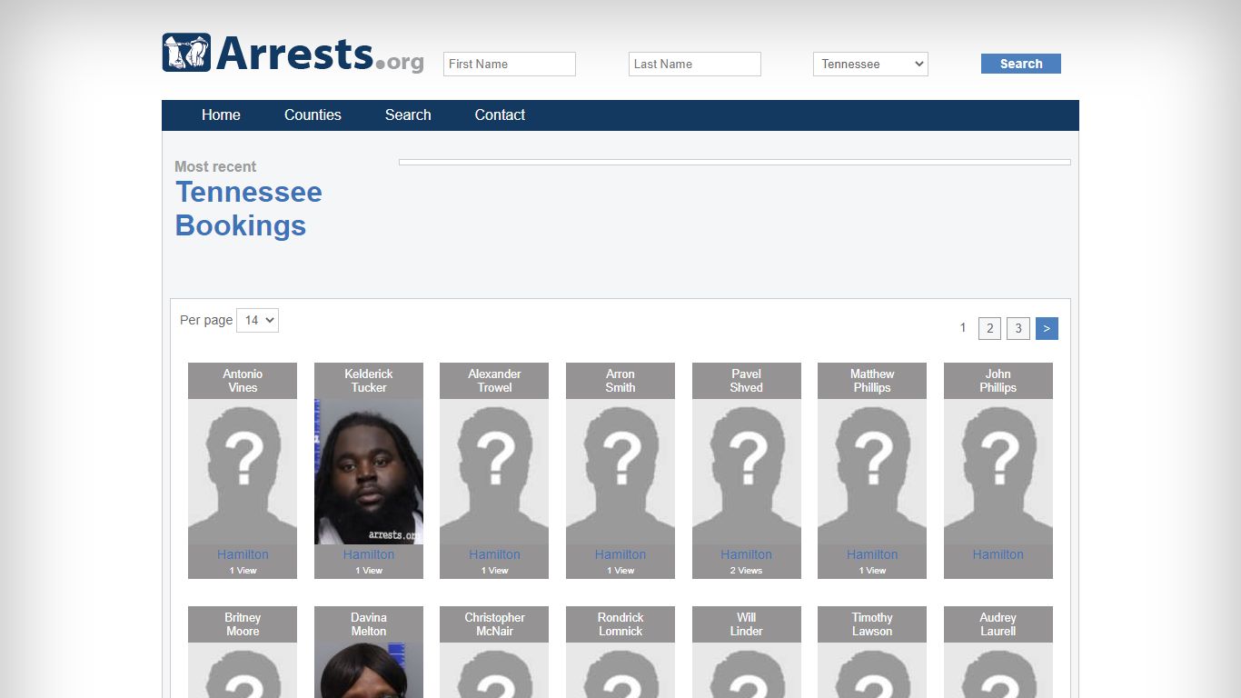 Tennessee Arrests and Inmate Search